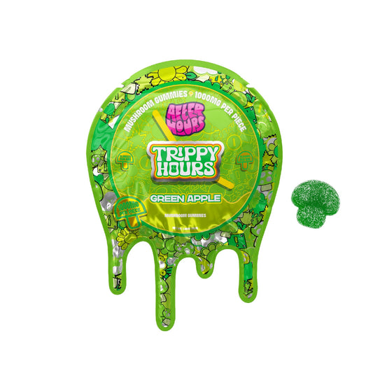 After Hours Trippy Hours Mushroom Gummies - 10,000mg Green Apple