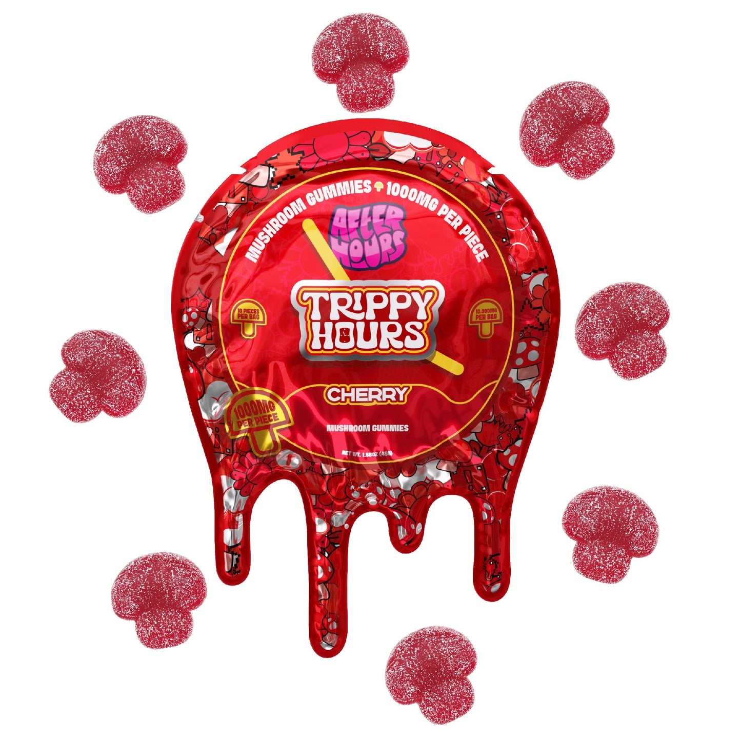 After Hours Trippy Hours Mushroom Gummies - 10,000mg