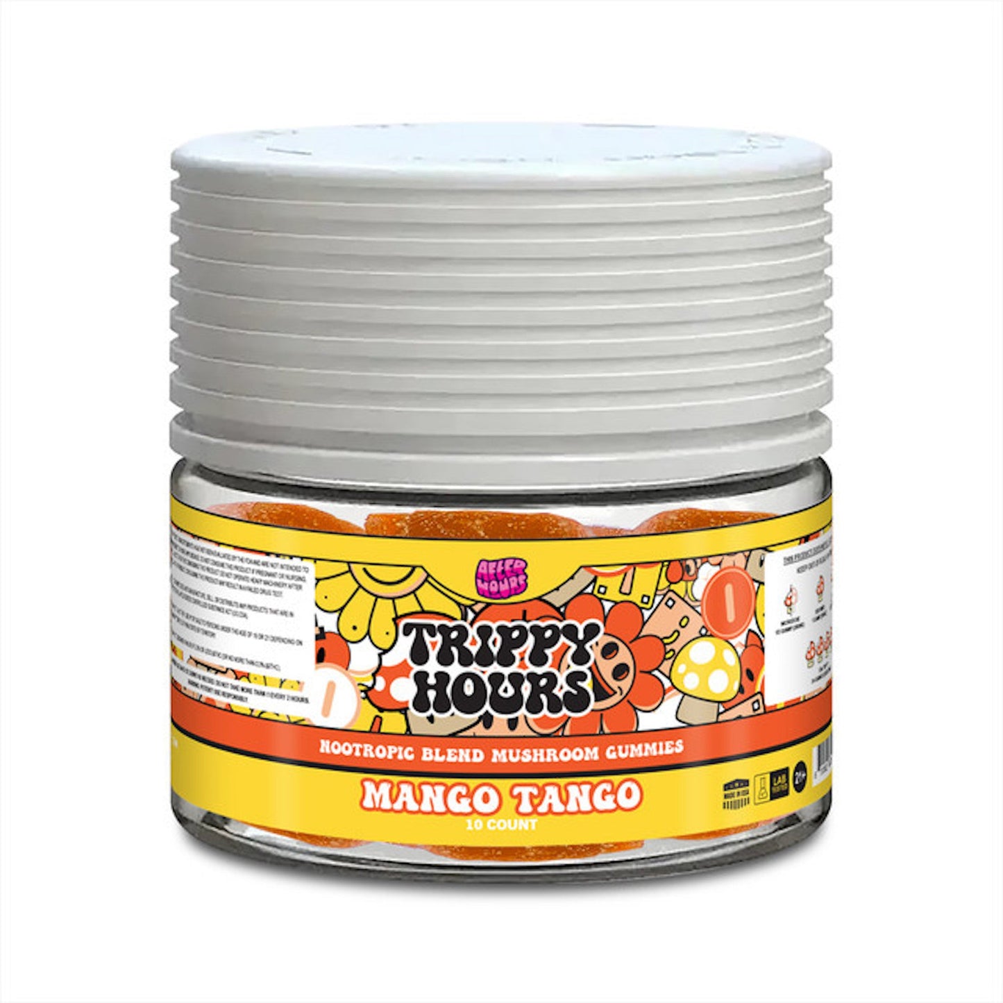 After Hours Trippy Hours Nootropic Blend Mushroom Gummies - 10ct Mango Tango