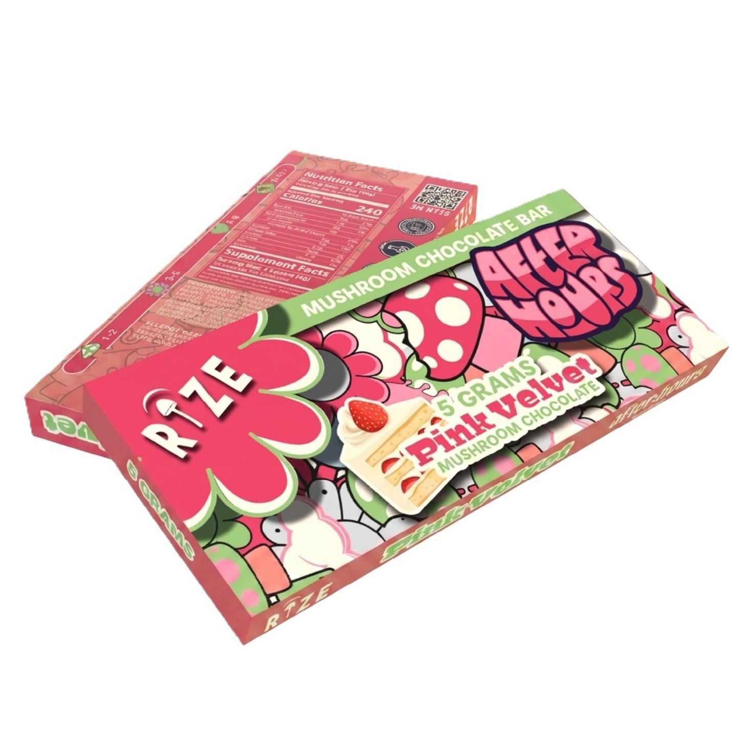 After Hours x Rize Magic Mushroom Chocolate Bar - 5g Pink Velvet