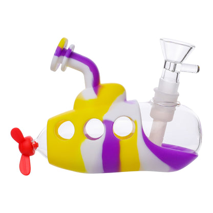 Ahoy Matie Bubbler Bong - 4in Purple