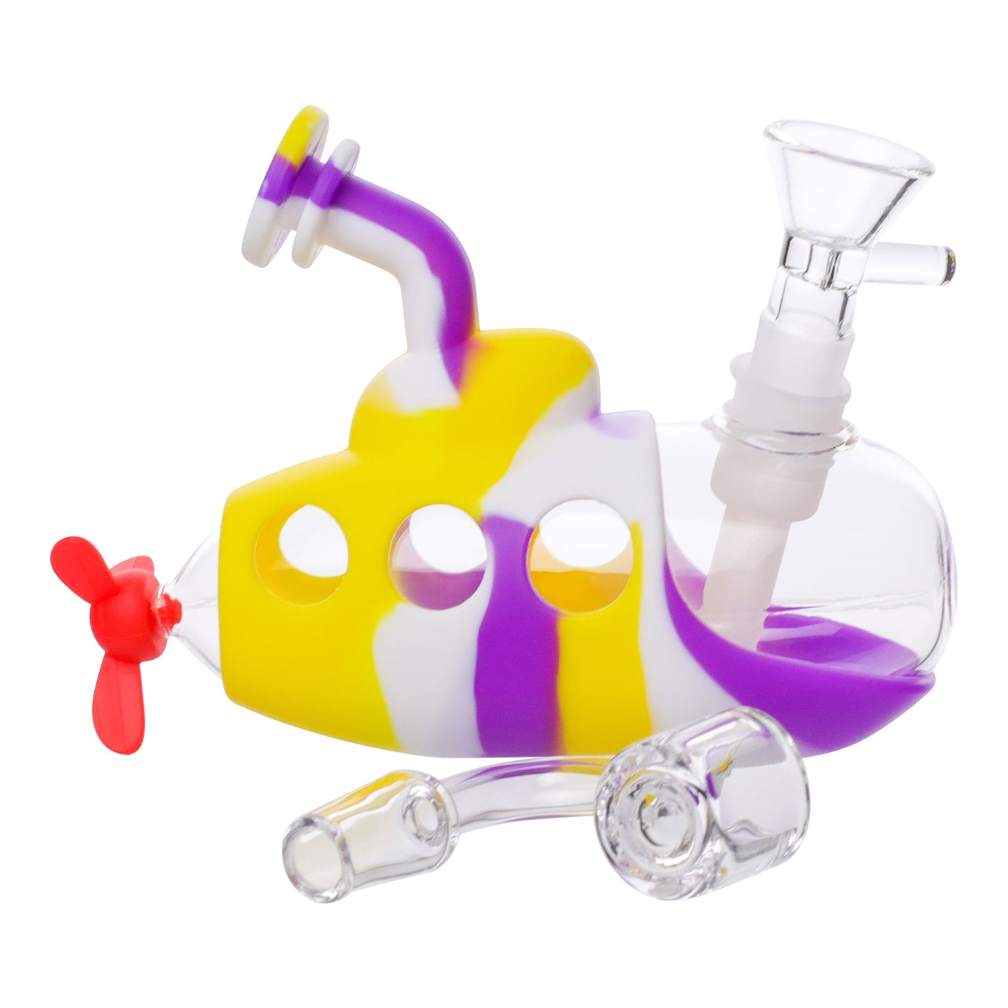 Ahoy Matie Bubbler Bong - 4in