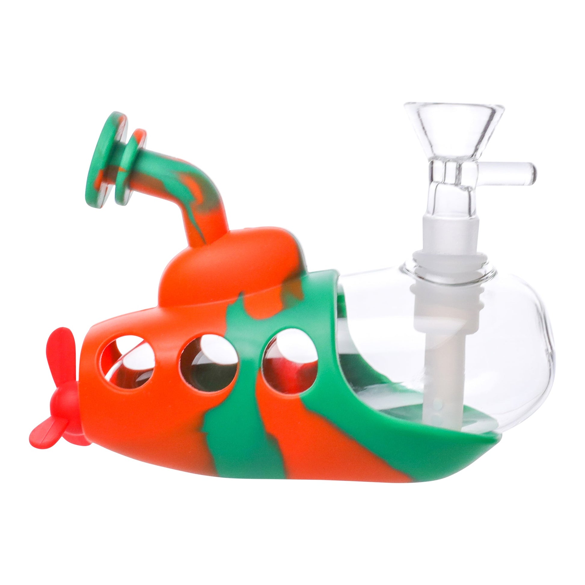 Ahoy Matie Bubbler Bong - 4in Orange