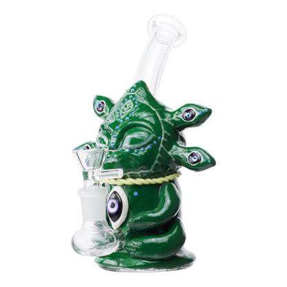 All Knowing Alien Bubbler Bong - 7in