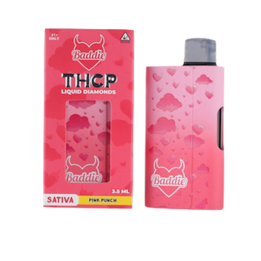 Baddie THC-P Liquid Diamonds Vaporizer - 3500mg Pink Punch (S)