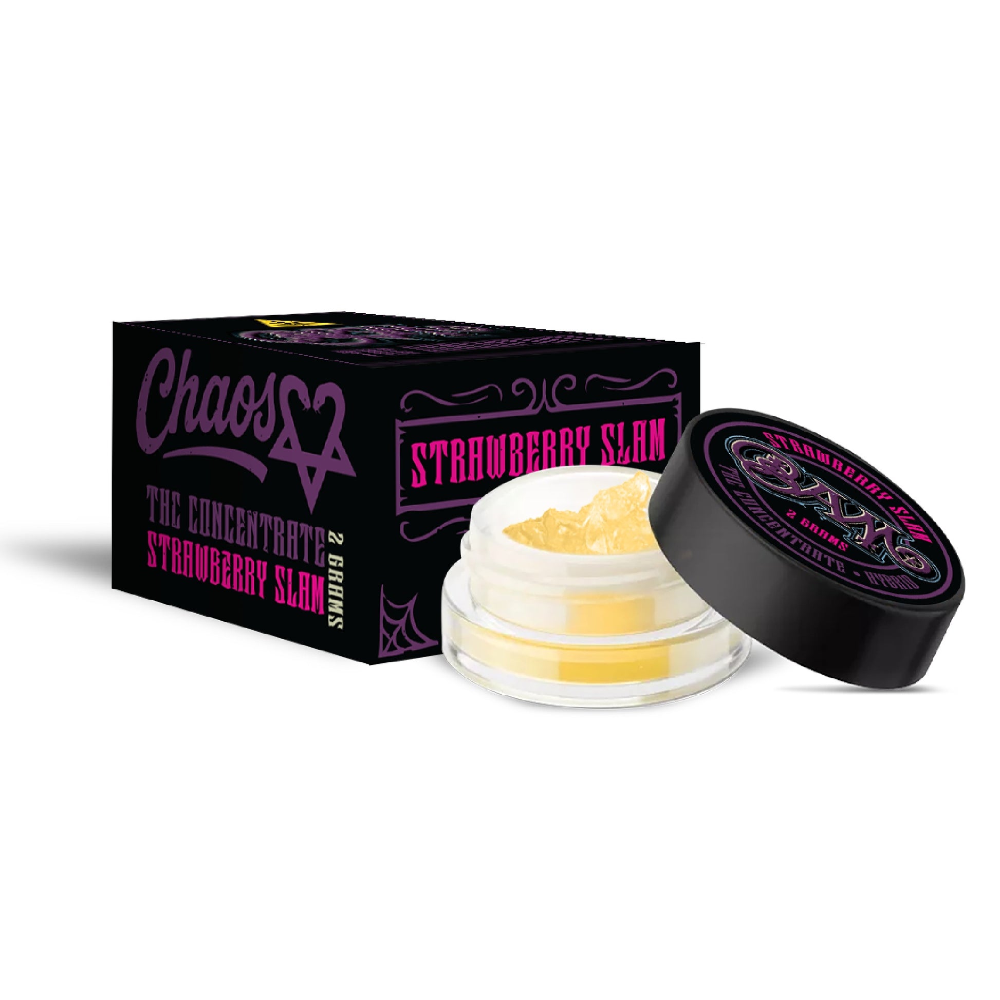 BAM Concentrated Chaos THC Concentrate - 2000mg Strawberry Slam