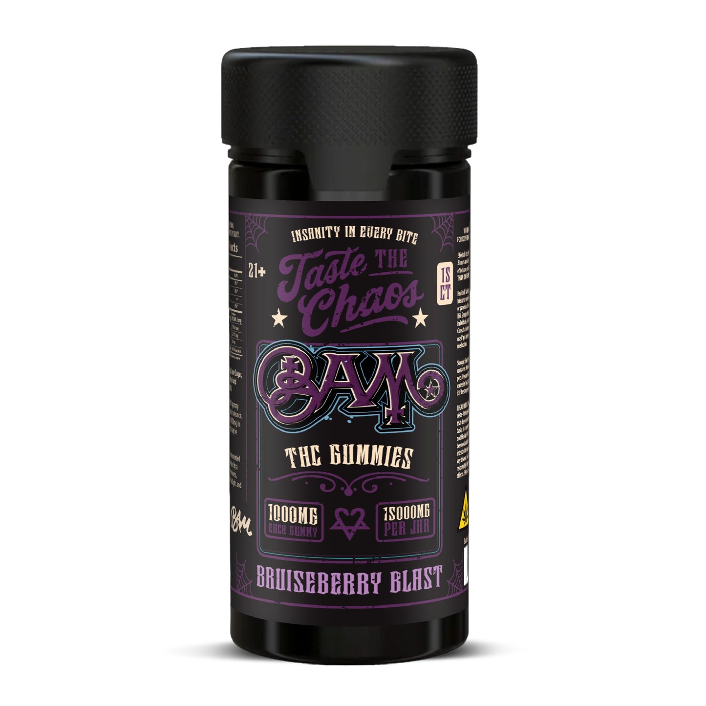 BAM THC Gummies - 15000mg Bruiseberry Blast