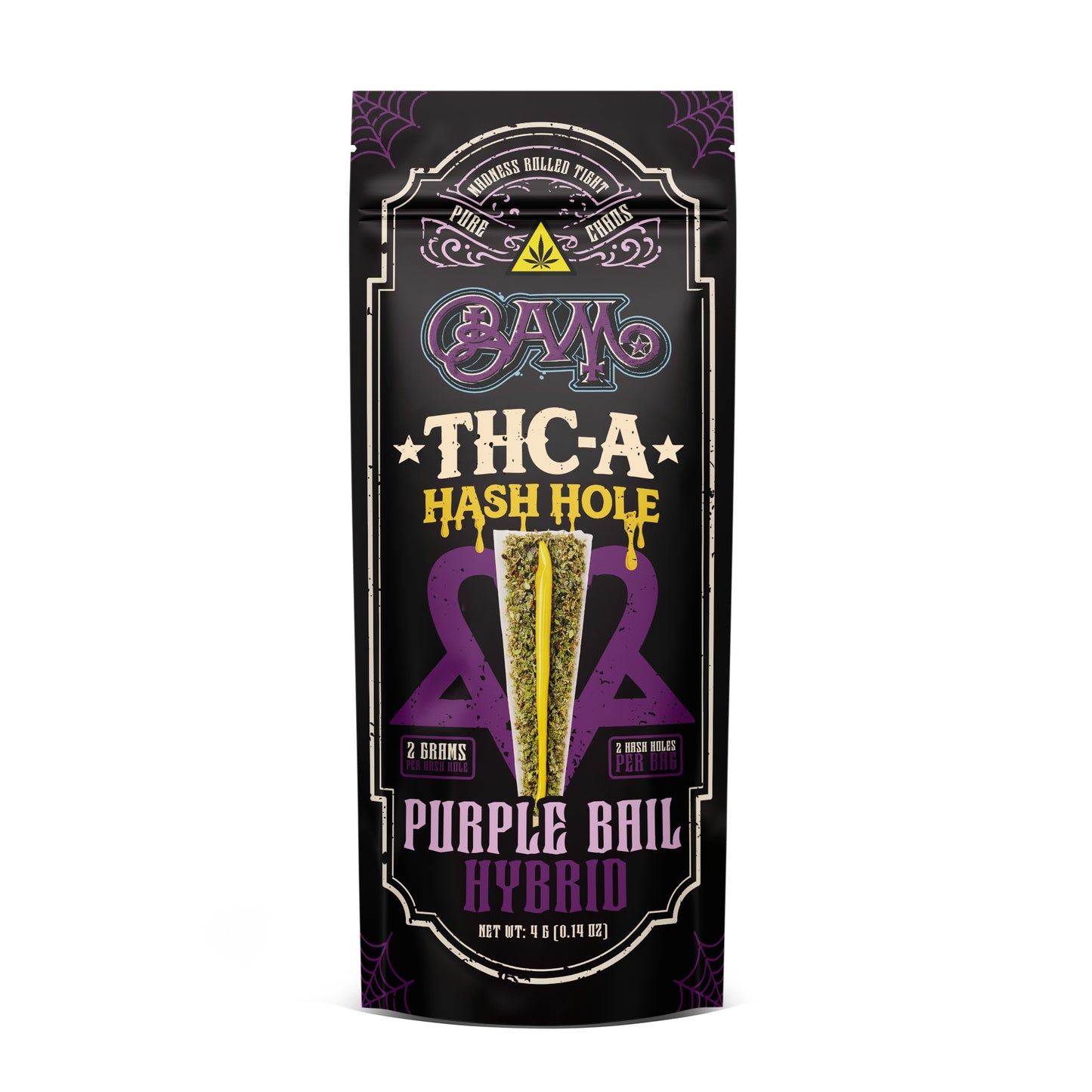 BAM THC Hash Holes - 4g (2ct) Purple Bail (H) / 1 Pack