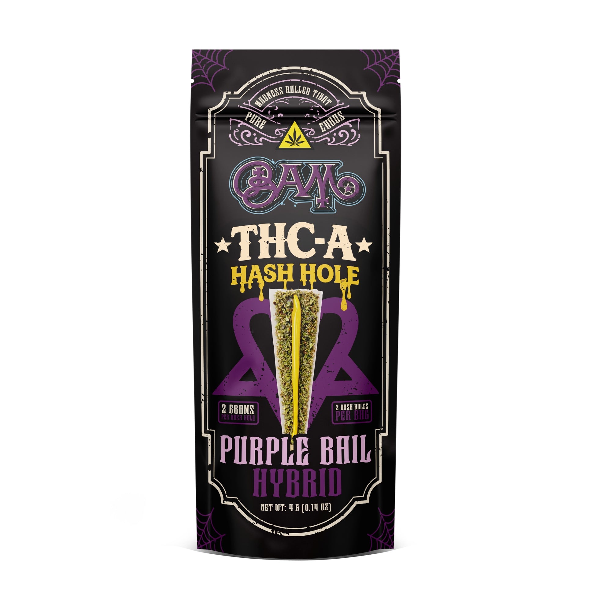BAM THC Hash Holes - 4g (2ct) Purple Bail (H) / 1 Pack