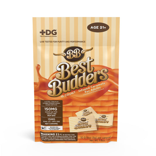 Best Budders THC Infused Caramels - 10ct