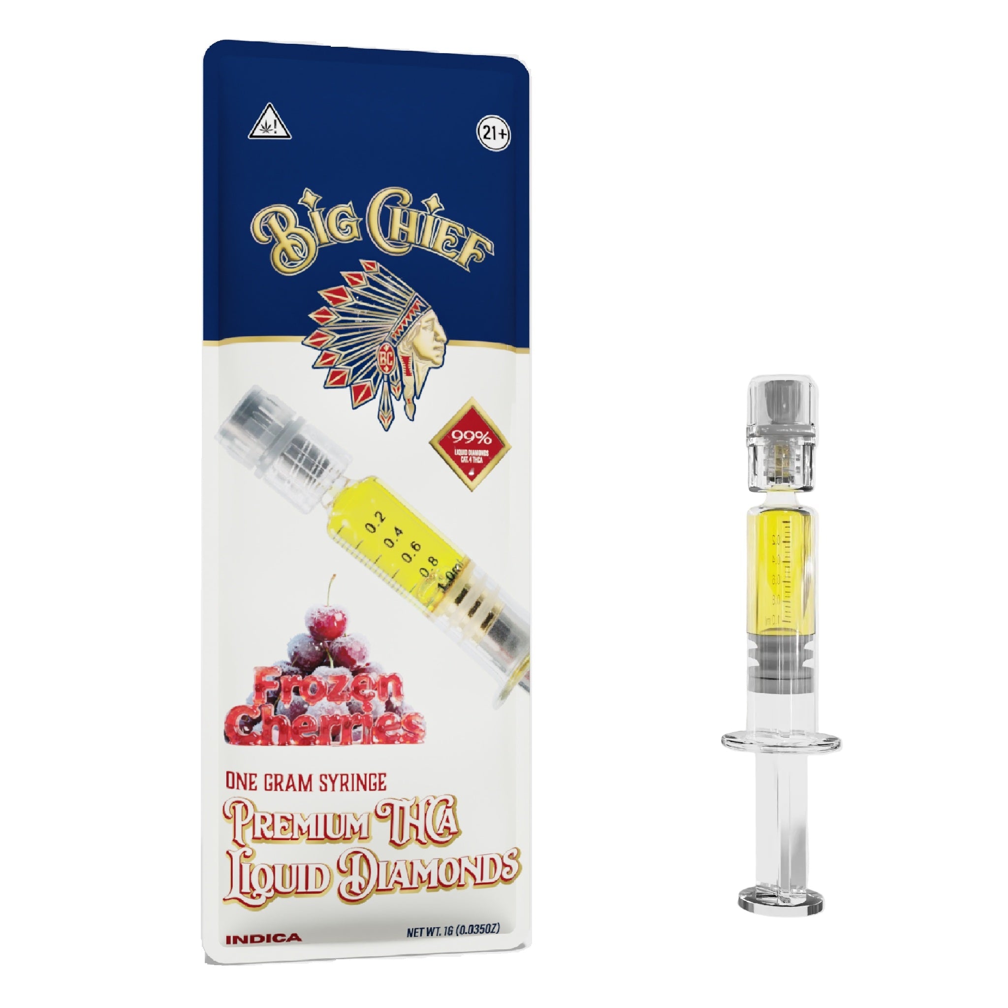 Big Chief 99% Liquid Diamonds THC-A Concentrate Syringe - 1g