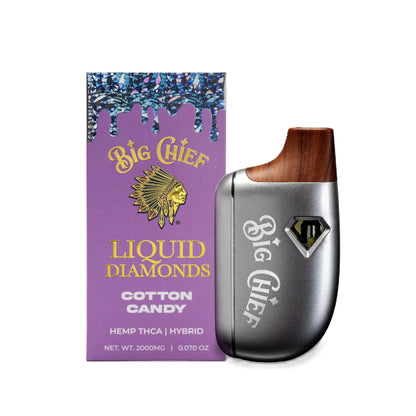 Big Chief 99% Pure Liquid Diamonds Device - 2000mg Cotton Candy / 1 Pack