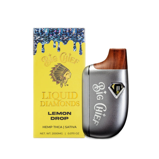 Big Chief 99% Pure Liquid Diamonds Device - 2000mg Lemon Drop / 1 Pack