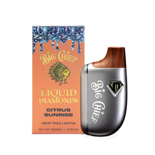 Big Chief 99% Pure Liquid Diamonds Device - 2000mg Citrus Sunrise / 1 Pack