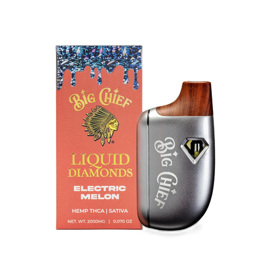 Big Chief 99% Pure Liquid Diamonds Device - 2000mg Electric Melon / 1 Pack