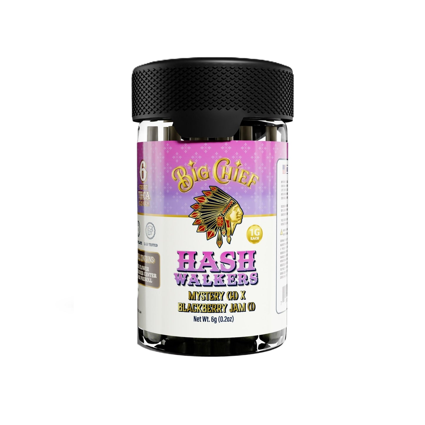 Big Chief Hash Walkers Mini Hashholes - 6g (6ct) Mystery (H) x Blackberry Jam (I)