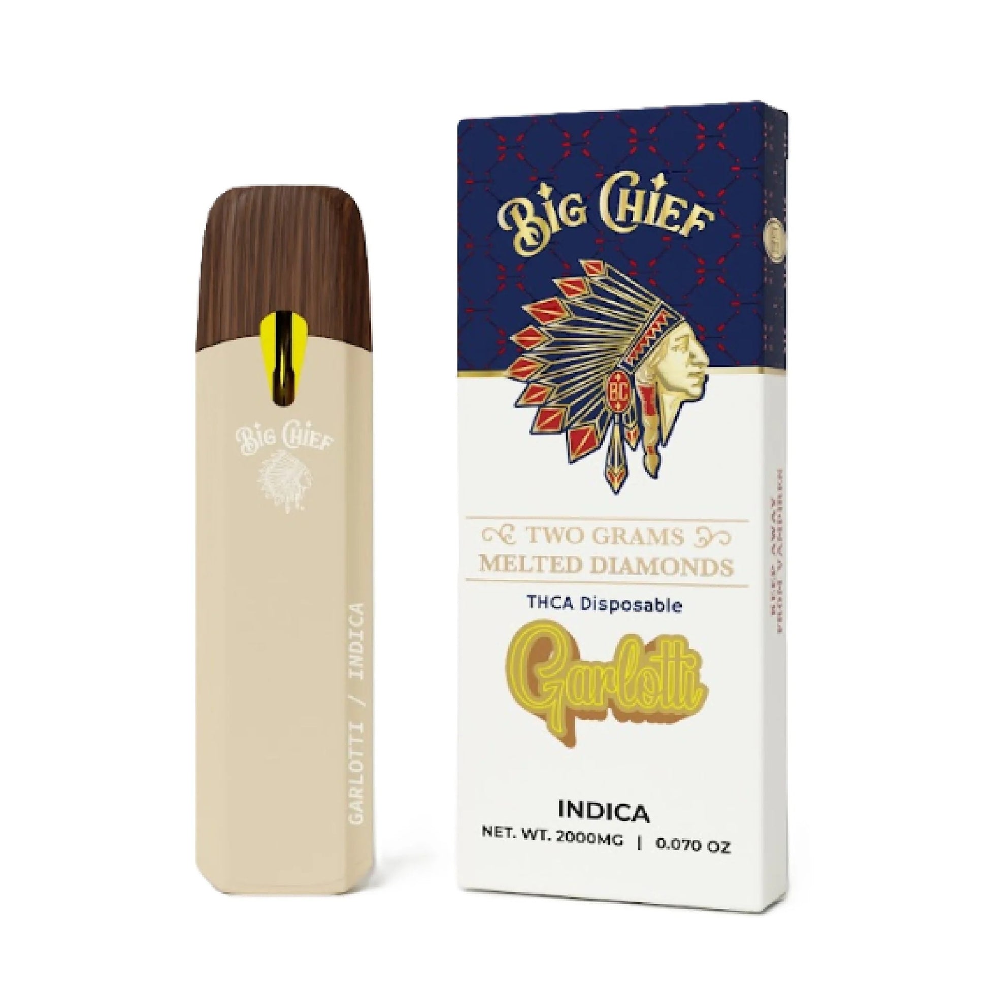 Big Chief Melted Diamonds THC-A Device - 2000mg Garlotti (I) / 1 Pack