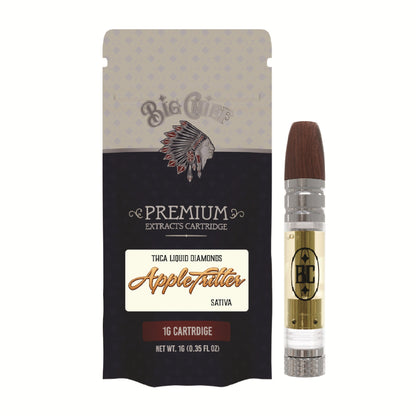Big Chief Premium Extracts THC-A Cartridge - 1000mg Apple Fritter (S)