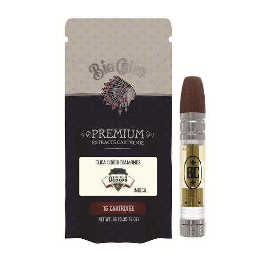 Big Chief Premium Extracts THC-A Cartridge - 1000mg Triple Scoops (I)