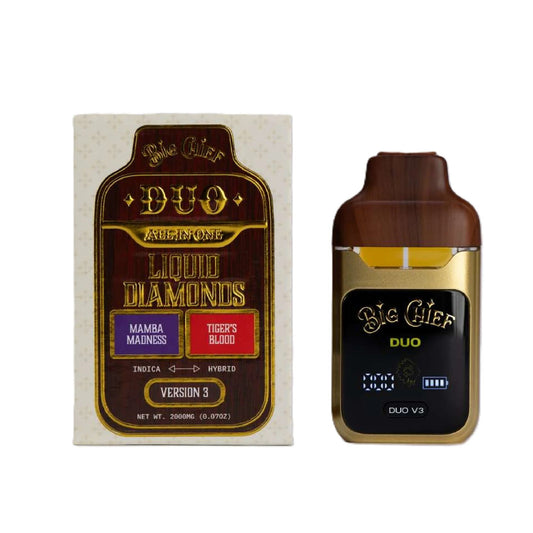 Big Chief THC-A Liquid Diamonds Duos Device- 2000mg