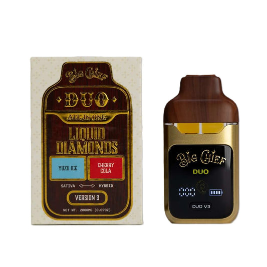 Big Chief THC-A Liquid Diamonds Duos Device- 2000mg