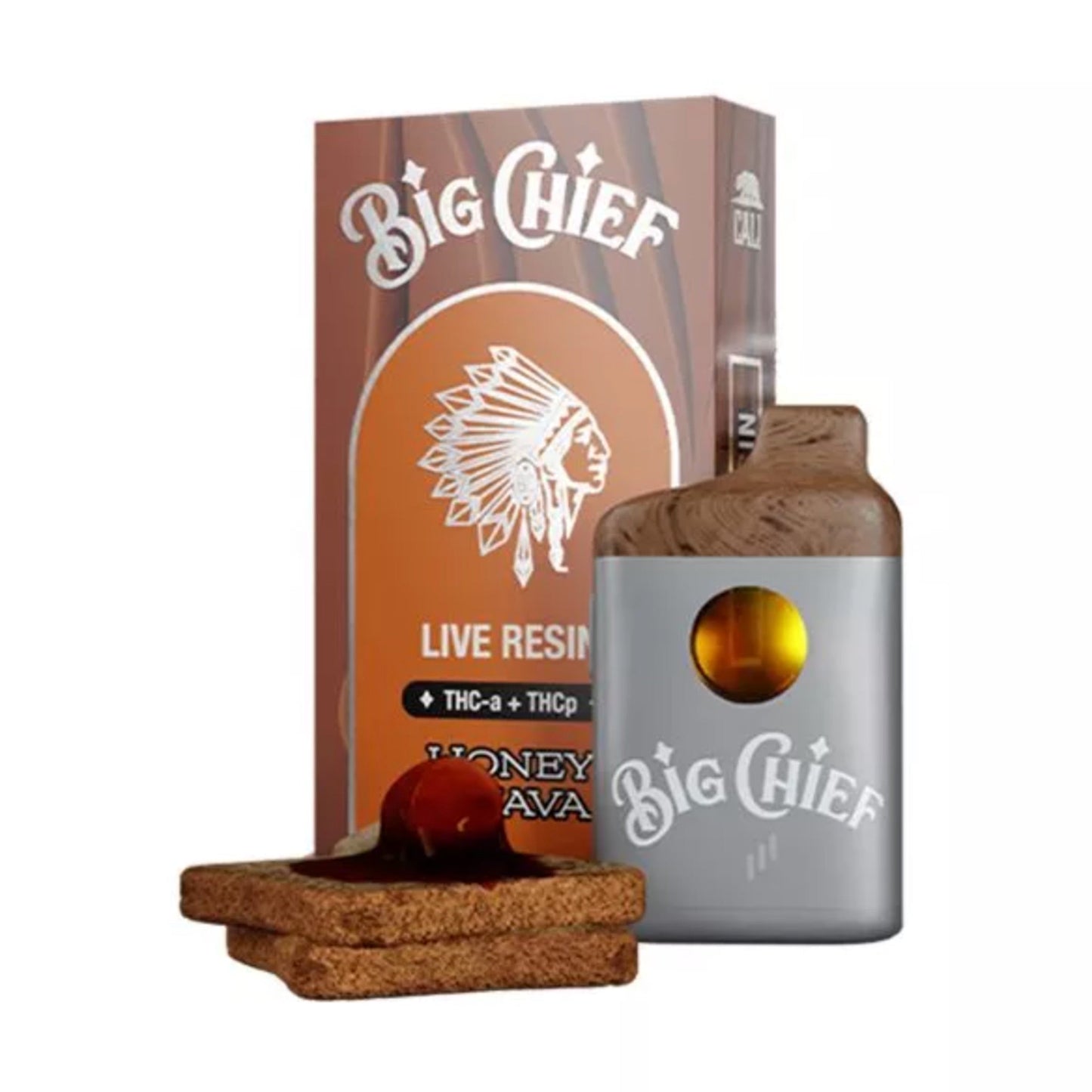 Big Chief THC-A + THC-P Vaporizer - 3000mg Honey Guava