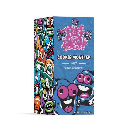 Big High Cookie Monster THC-A Cartridge - 1000mg Single Cart