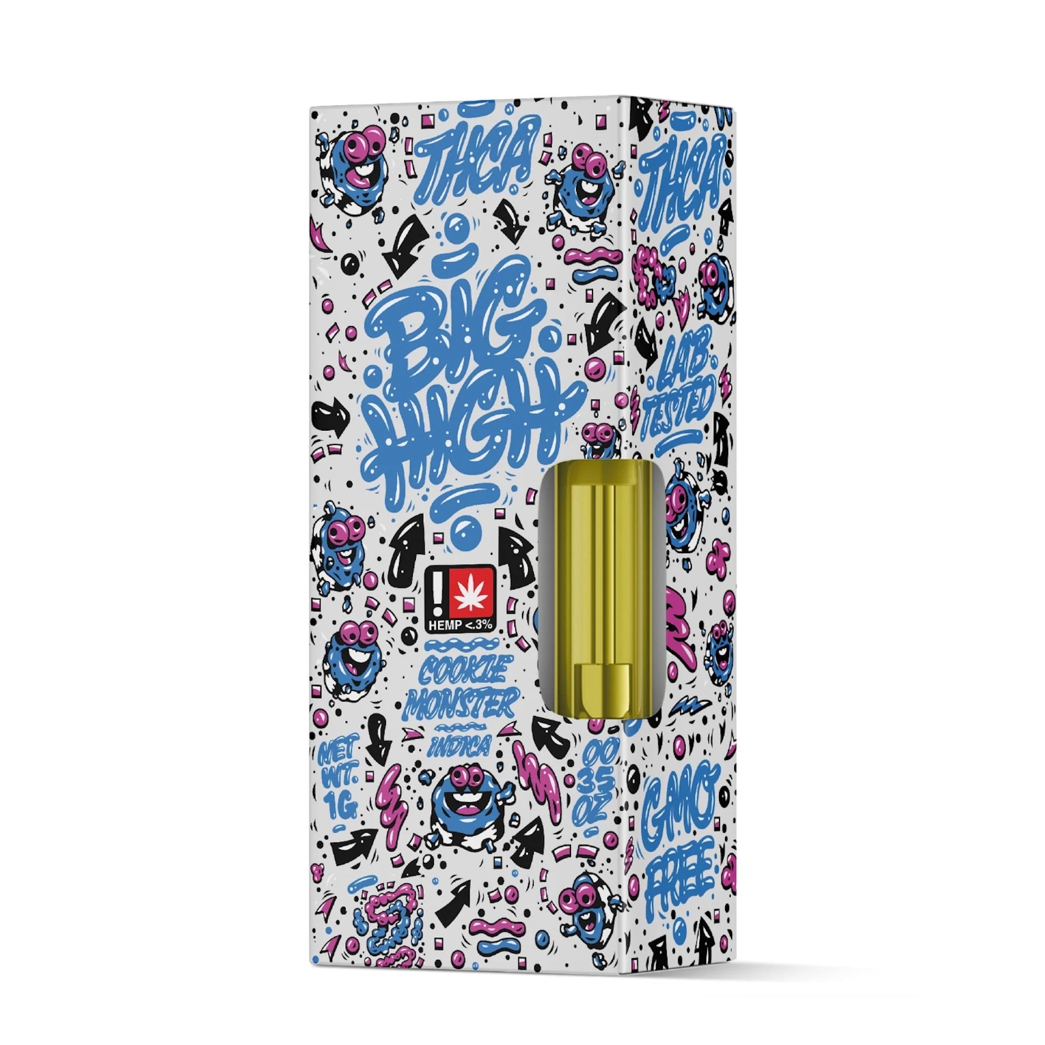 Big High Cookie Monster THC-A Cartridge - 1000mg - Everything 420