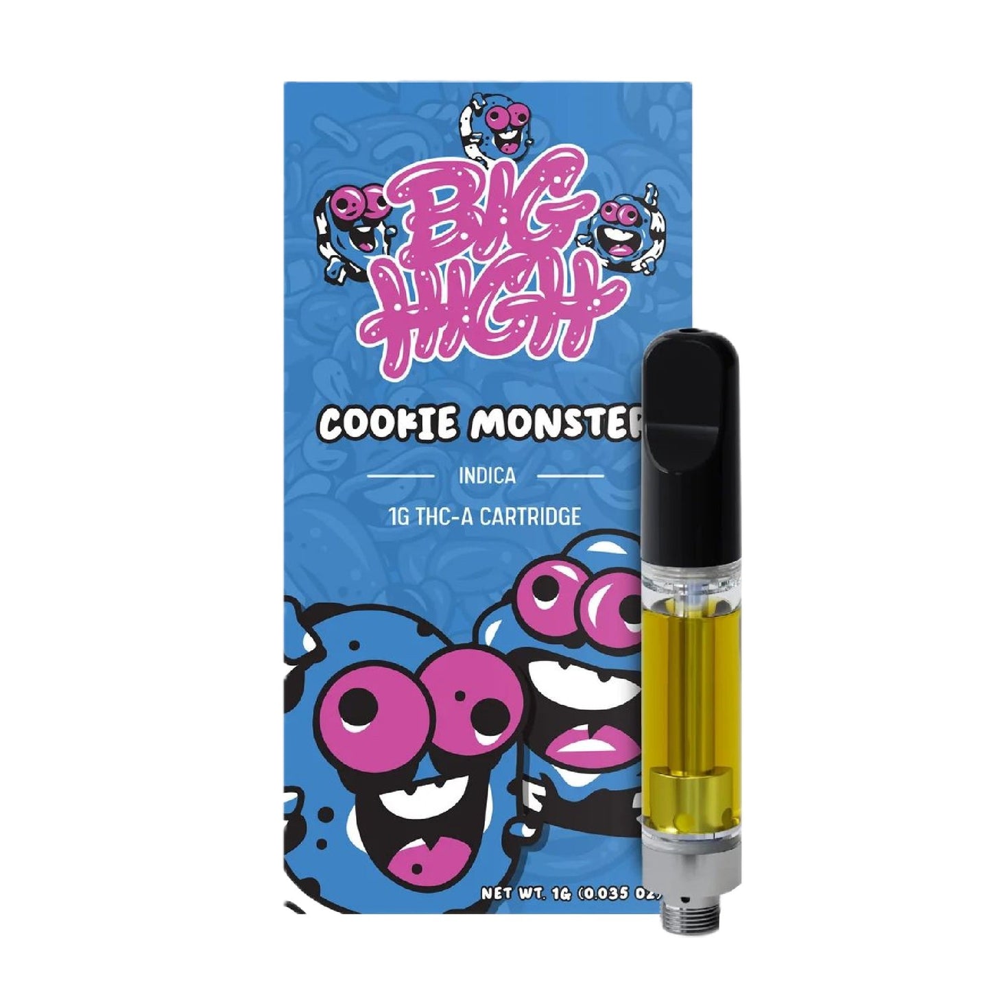 Big High Cookie Monster THC-A Unit - 1000mg Single Cart / 1 Pack