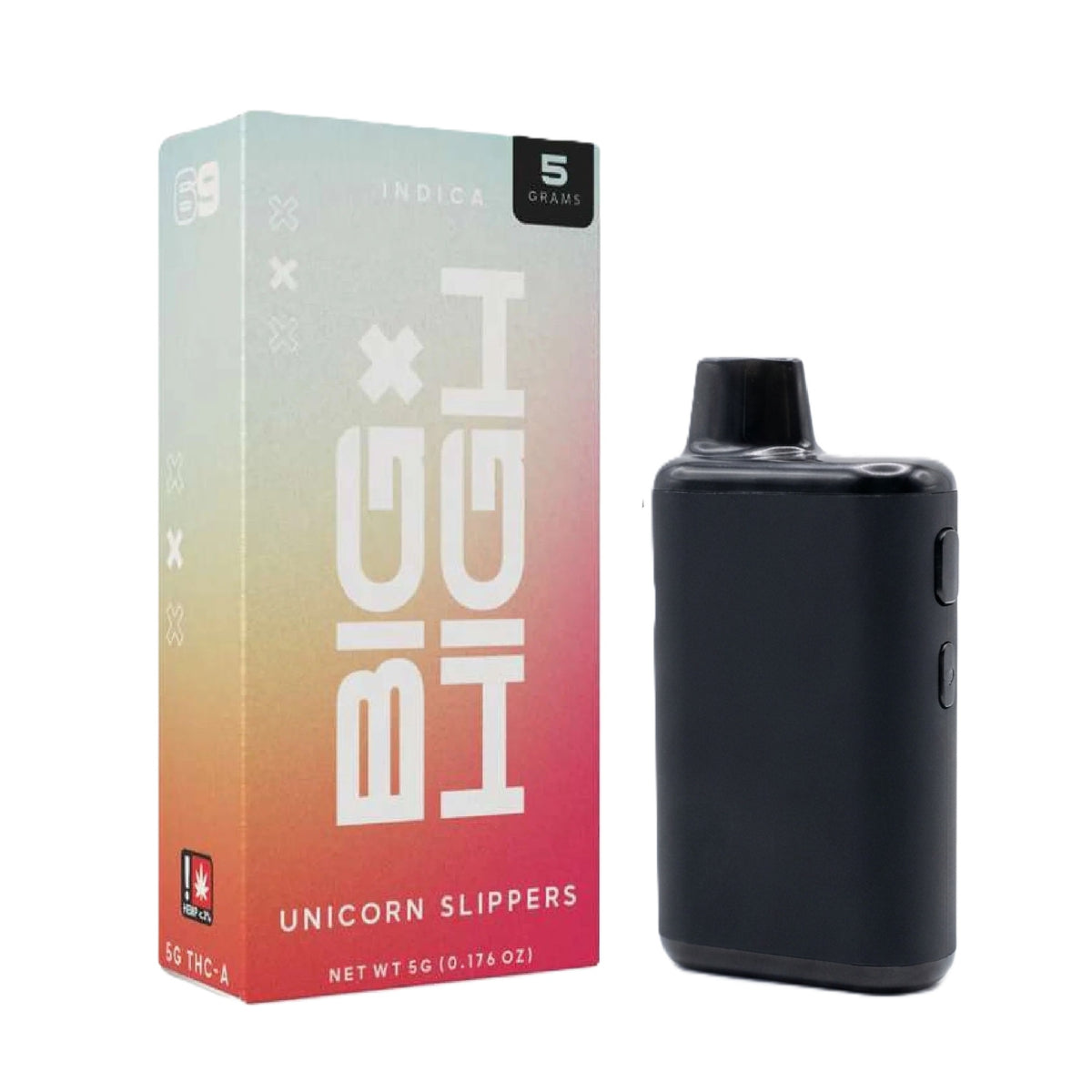 Big High THC-A Device - 5000mg Unicorn Slippers (I) / 1