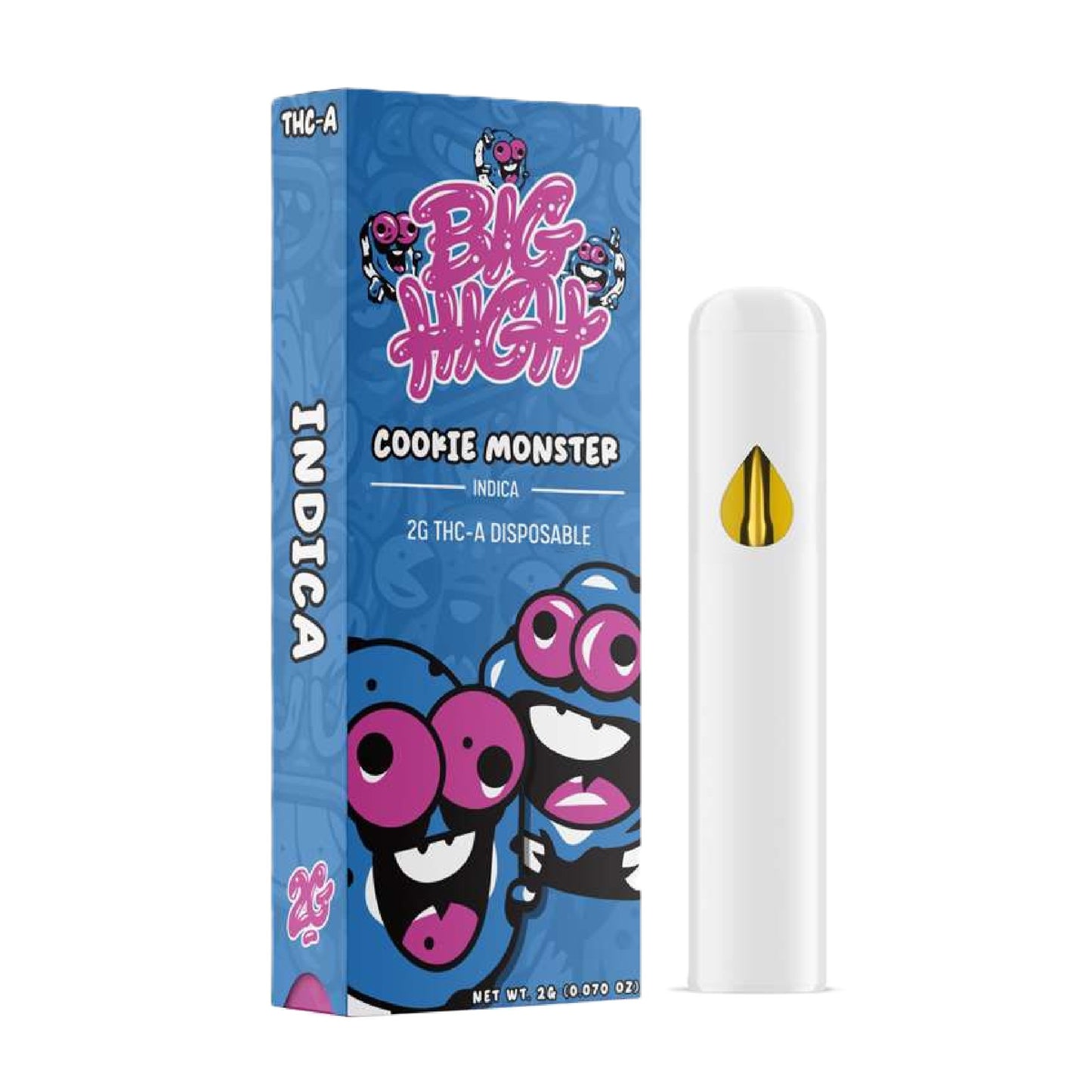 Big High THC-A Vaporizer - 2000mg Cookie Monster (I)