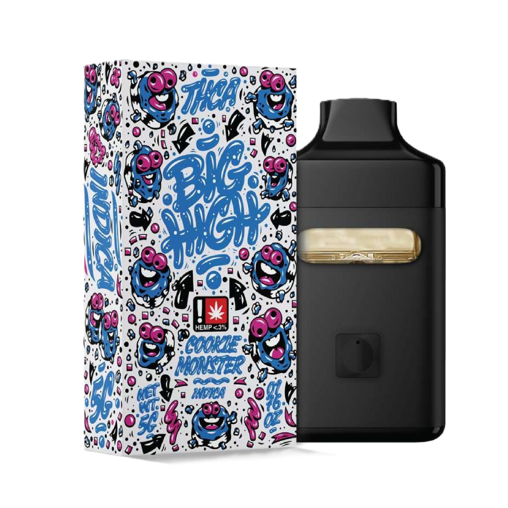 Big High THC-A Vaporizer - 5000mg Cookie Monster (I)