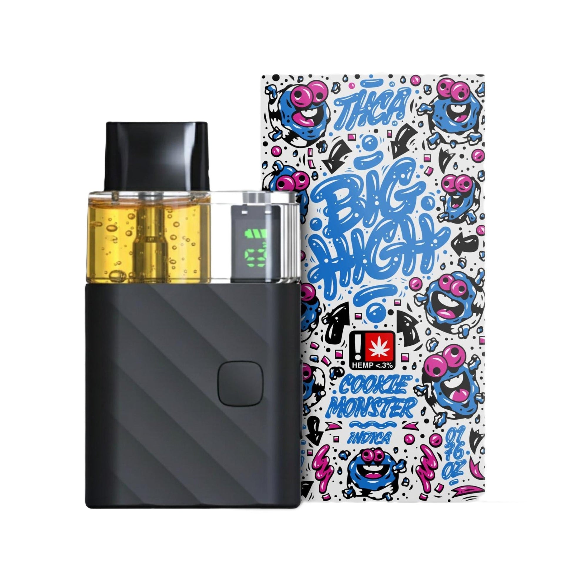 Big High THC-A Vaporizer - 5000mg Cookie Monster (I)