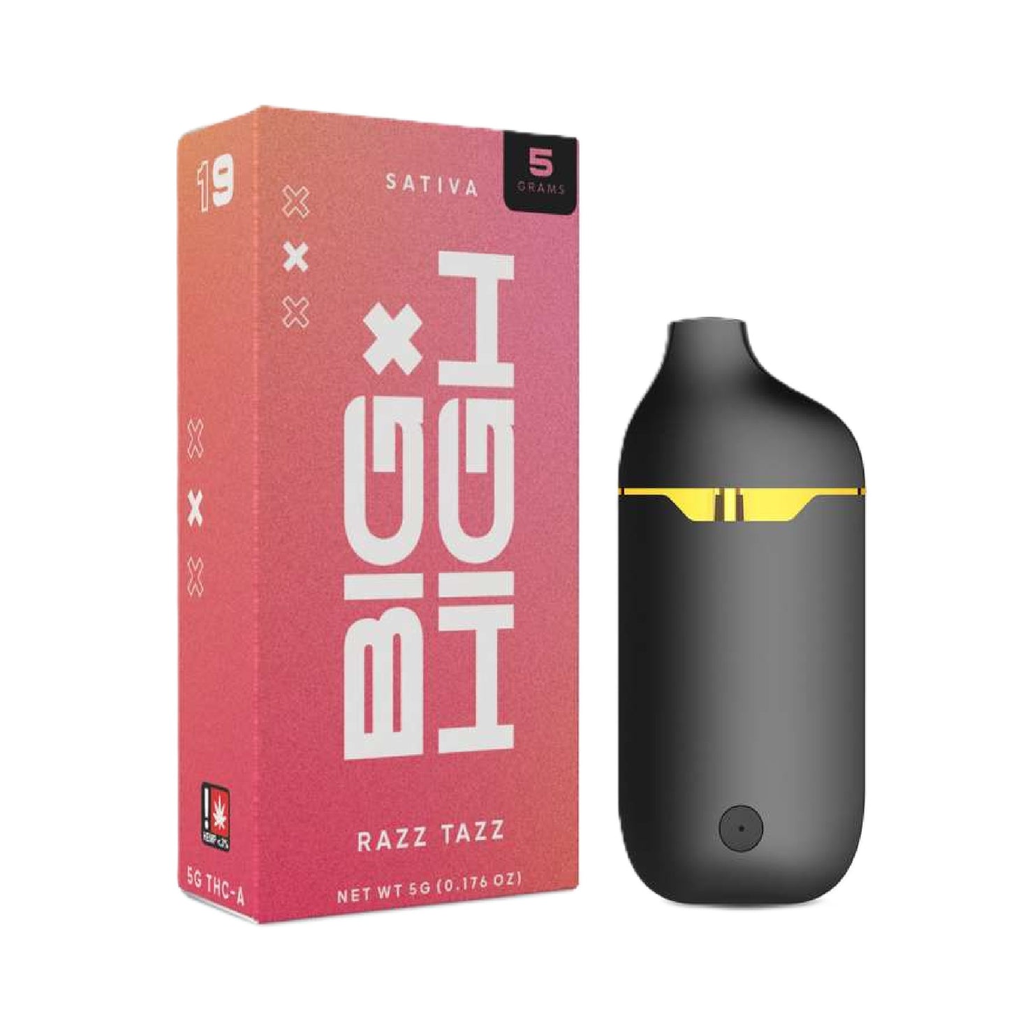 Big High THC-A Vaporizer - 5000mg Razz Tazz (S)