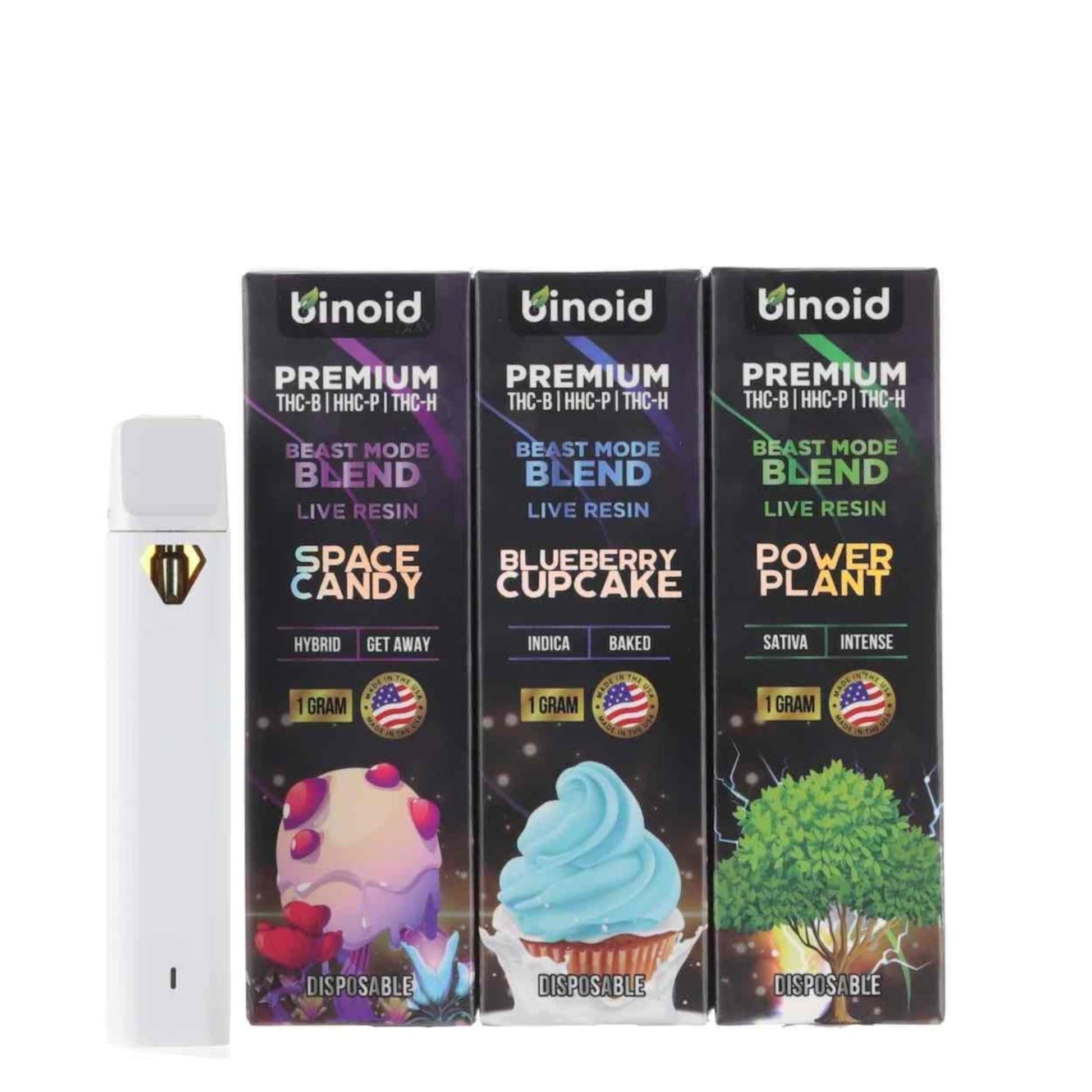 Binoid Beast Mode Blend Vaporizer - 3 Pack