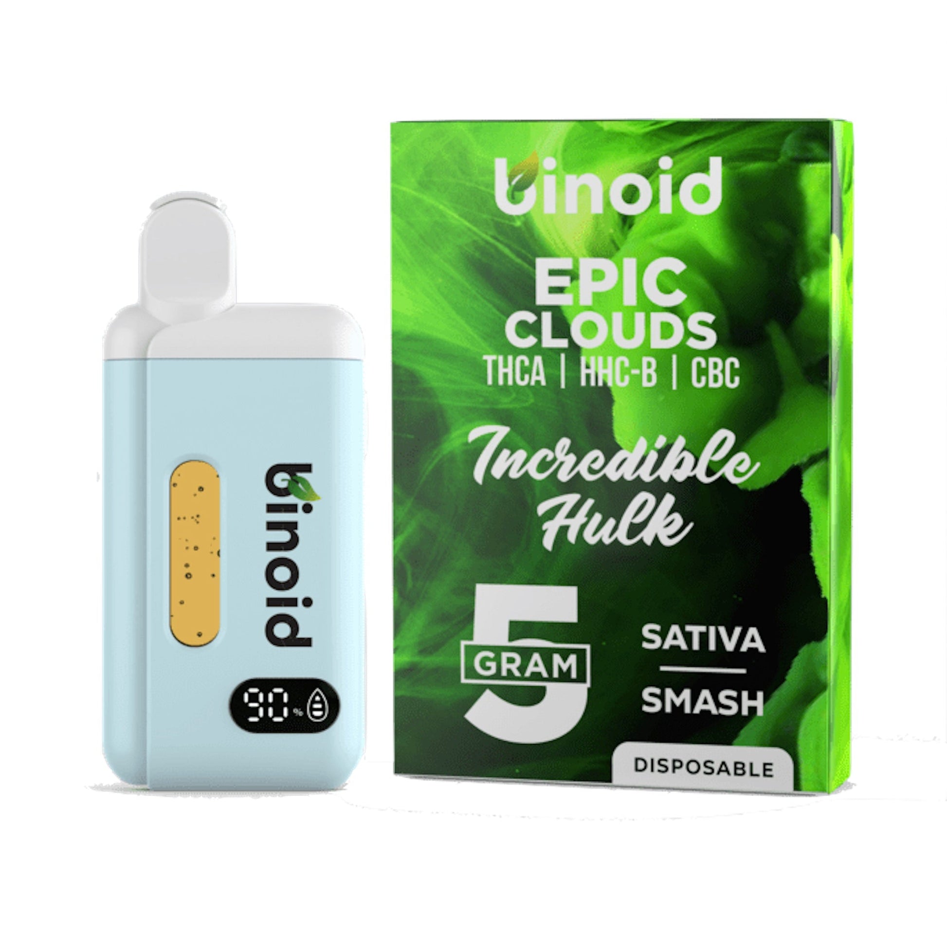 Binoid Epic Clouds THC-A Vape - 5000mg Incredible Hulk