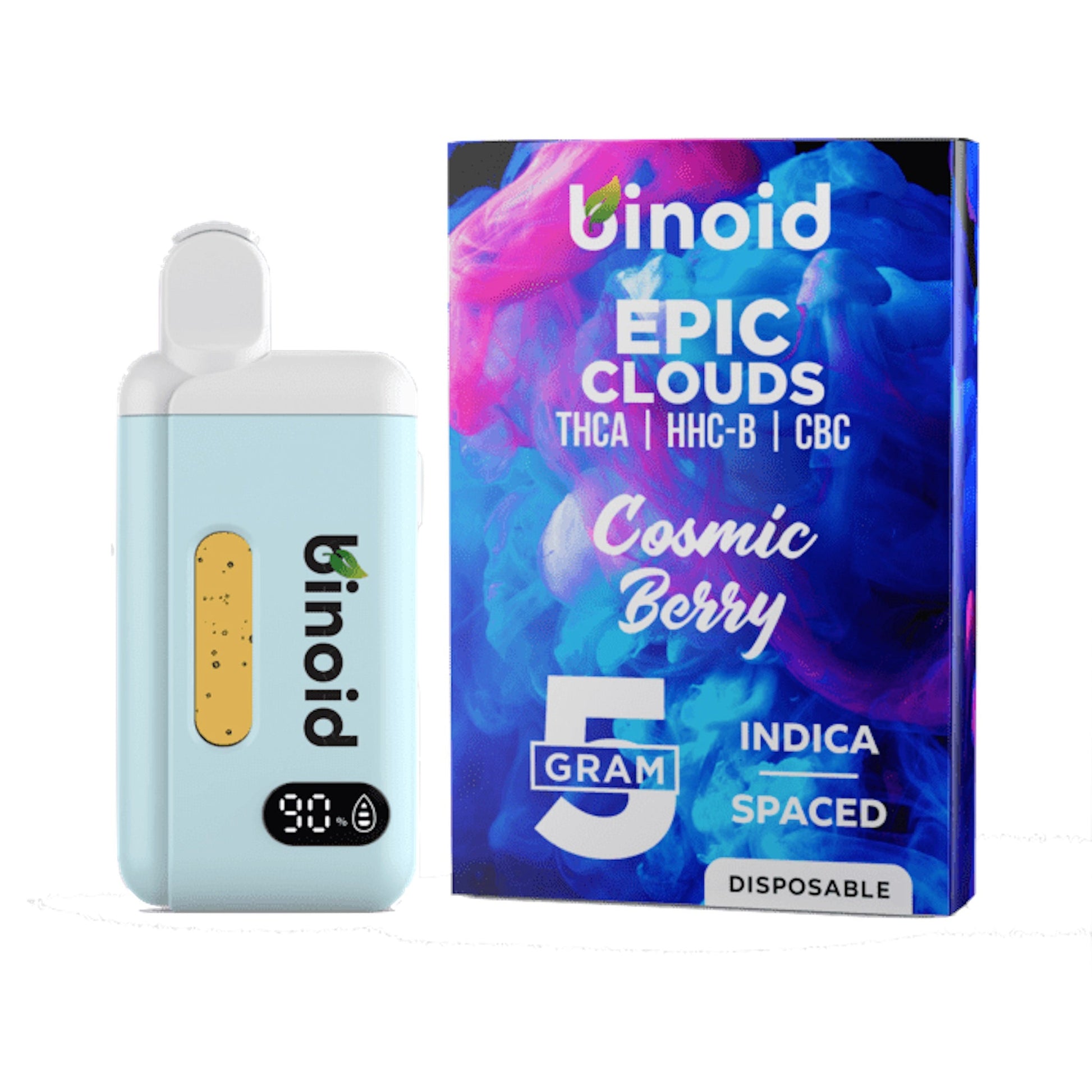 Binoid Epic Clouds THC-A Vape - 5000mg Cosmic Berry