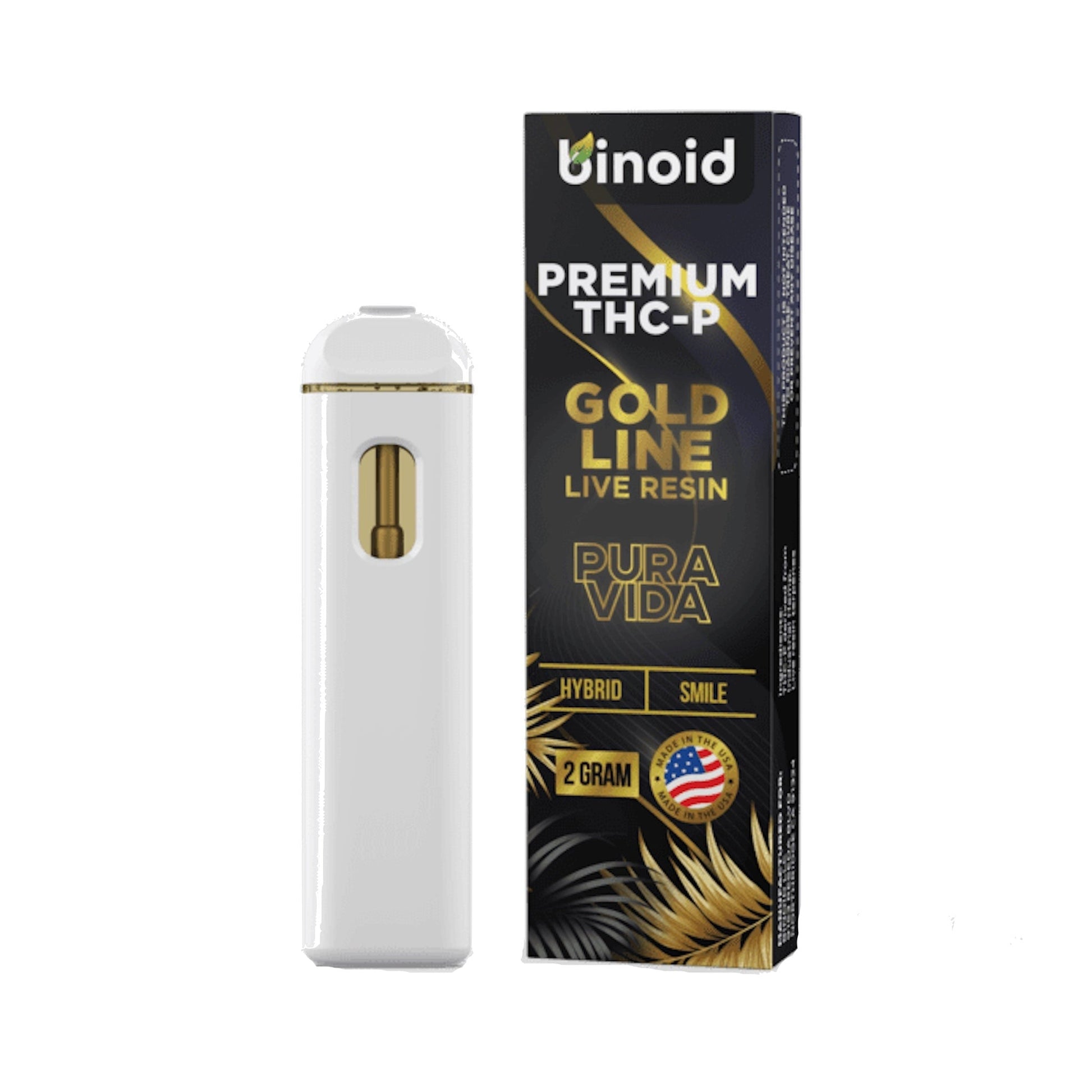 Binoid Live Resin Vaporizer - 2000mg Pura Vida (THC-P)