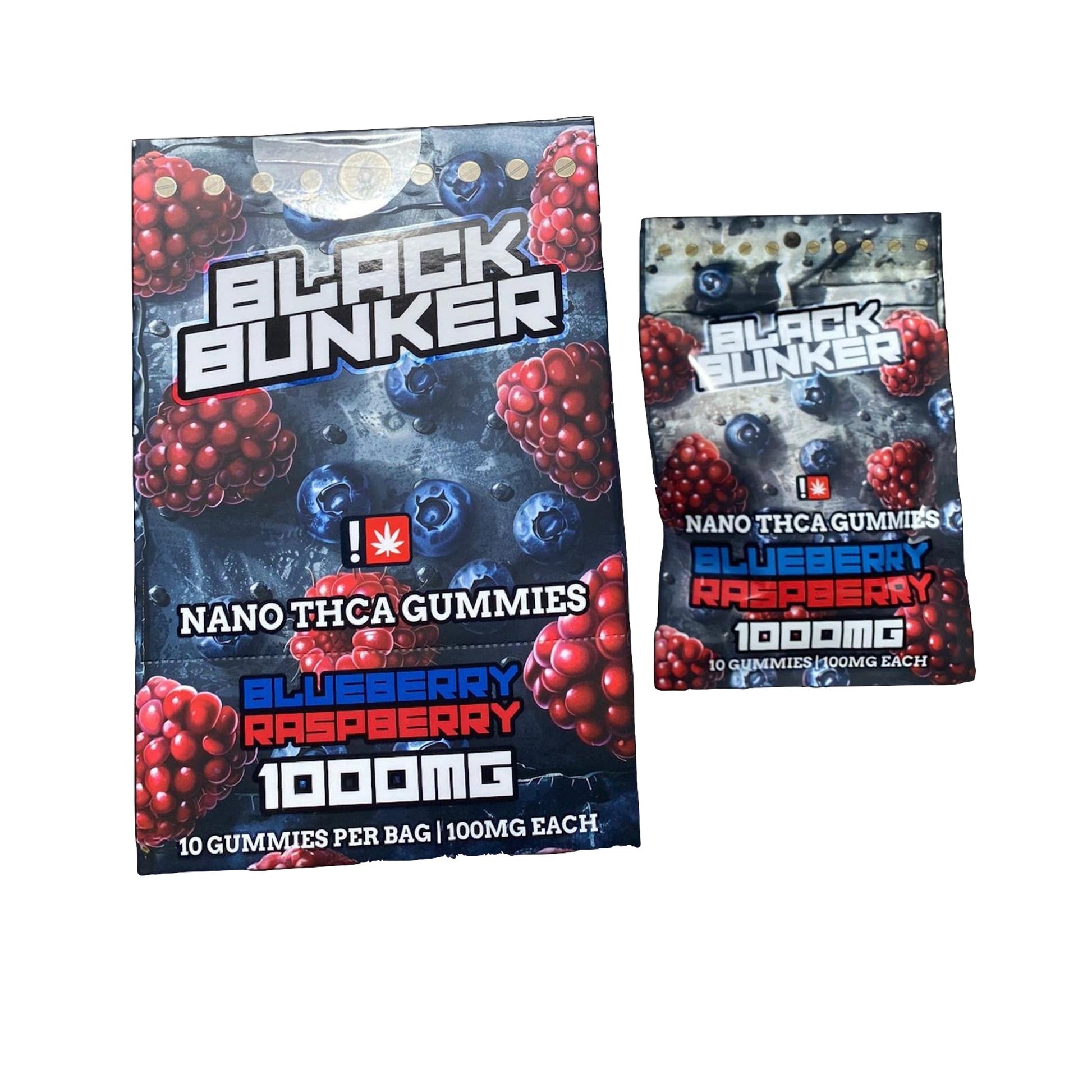 Black Bunker Nano THC-A Gummies - 1000mg (10ct)