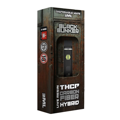 Black Bunker THC-P Live Resin Vaporizer - 3000mg Carbon Fiber (H)