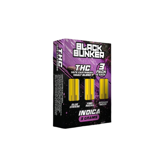 Black Bunker THC Triple Pack Devices - 3000mg Indica Pack