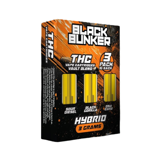 Black Bunker THC Triple Pack Devices - 3000mg Hybrid Pack