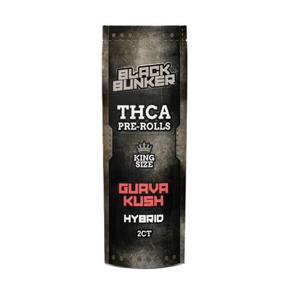 Black Bunker THCa Pre-Rolls - 2g (2ct) Guava Kush