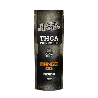 Black Bunker THCa Pre-Rolls - 2g (2ct) Mango OG
