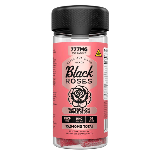 Black Roses Black Out THC-P Gummies - 15,540mg Watermelon Apple Slush