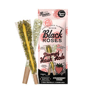 Black Roses Diamond Exotic THC-A Hash Holes - 4g (2ct) Strawberry Cough
