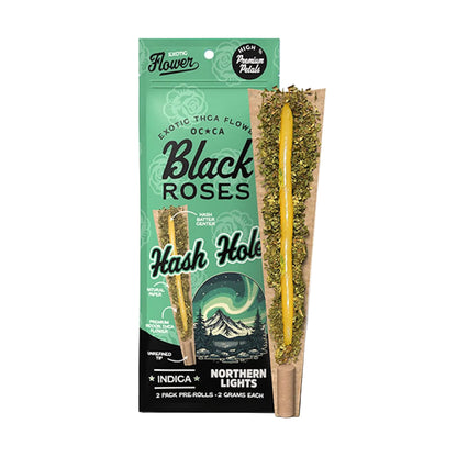 Black Roses Exotic THC-A Hash Holes - 4g (2ct) Northern Lights (I)