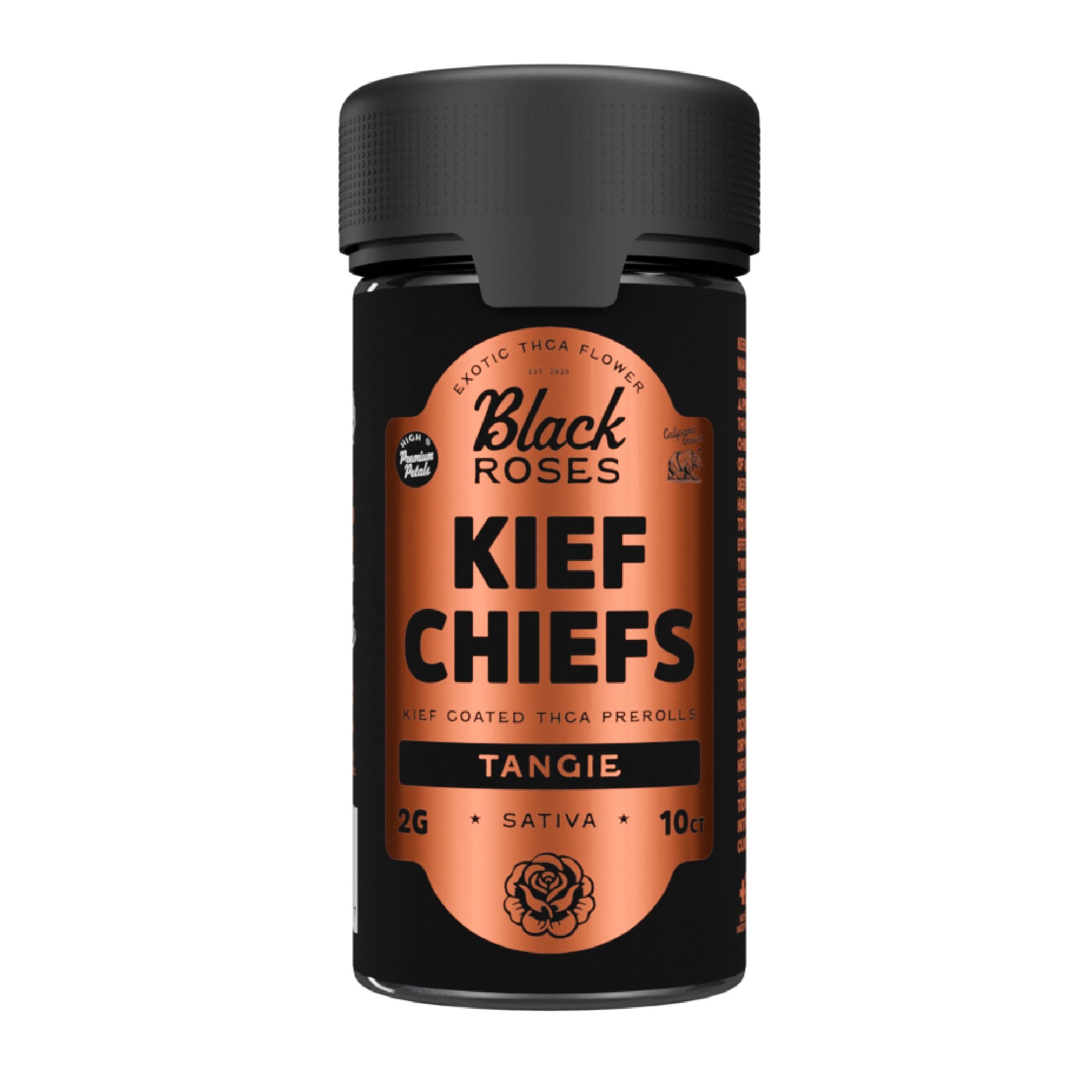 Black Roses Kief Chief Coated THC-A Pre-Roll - 20g (10ct