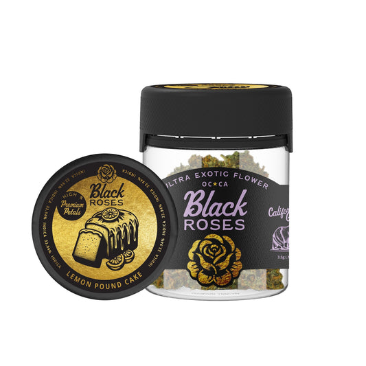 Black Roses Premium Exotic Gold Label THC-A Flower - 3.5g Lemon Pound Cake