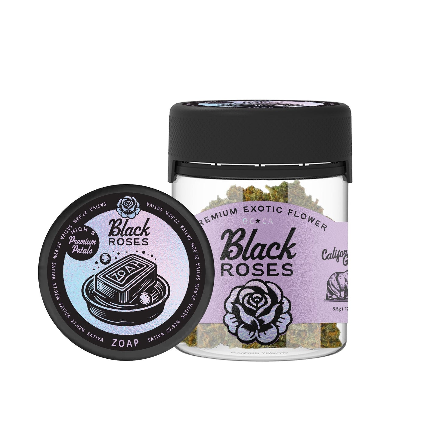 Black Roses Premium Exotic Zoap THC-A Flower - 3.5g